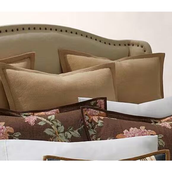 Ralph Lauren Edgefield Linen Euro Sham 26" Square Natural Beige - Picture 8 of 8